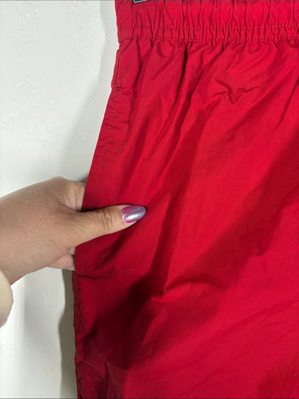 Tommy Hilfiger Bright Red Swim Shorts with Contrast Drawstring size small